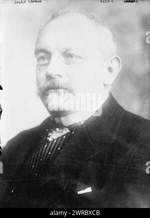 Jules Cambon, Foto zeigt den französischen Diplomaten Jules-Martin Cambon (1845-1935)., zwischen ca. 1910 und ca. 1915, Glasnegative, 1 negativ: Glas Stockfoto