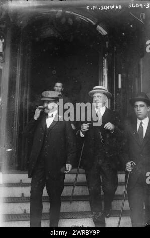 C.M. Schwab, Foto zeigt den amerikanischen Stahlmagnaten Charles Michael Schwab (1862-1939)., zwischen ca. 1910 und ca. 1915, Glasnegative, 1 negativ: Glas Stockfoto