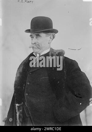 R.E. Peary, Foto zeigt den Polarforscher Admiral Robert Edwin Peary (1856-1920)., zwischen ca. 1910 und ca. 1920, Glasnegative, 1 negativ: Glas Stockfoto