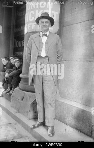 Aaron Bradshaw von Washington, Foto zeigt Aaron Bradshaw, den Leiter der Delegation aus Washington D.C. zur Republican National Convention 1916 in Chicago., 1916 June, Glass negative, 1 negative: Glass Stockfoto