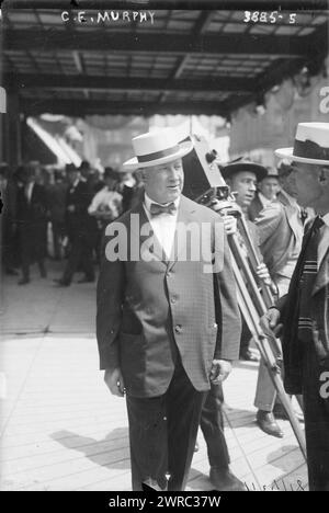 Murphy, Foto zeigt Charles F. Murphy (1858–1924), Leiter der Tammany Hall in New York auf dem Democratic National Convention 1916 in St. Louis, Missouri vom 14.-16. Juni 1916, Glas-negative, 1 negativ: Glas Stockfoto