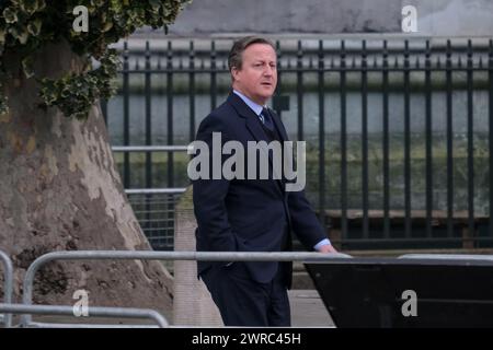 London, UK, 11. März 2024. Lord Cameron kommt zum Commonwealth Day in Westminster Abbey. Quelle: Eleventh Photography/Alamy Live News Stockfoto