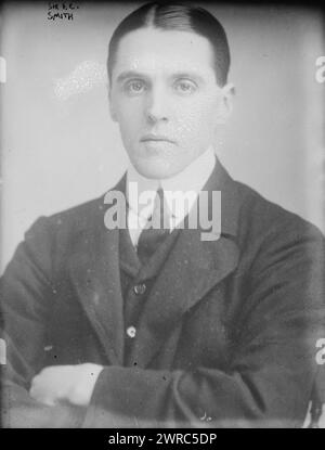 Sir F.E. Smith, Foto zeigt Frederick Edwin Smith, 1. Earl of Birkenhead (1872–1930), einen britischen Politiker, der als Lordkanzler von Großbritannien (1919–1922) diente. 1915 und ca. 1920, Glasnegative, 1 negativ: Glas Stockfoto