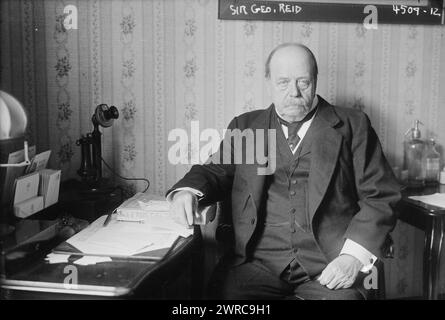 Sir Geo. Reid, Foto zeigt den australischen Politiker Sir George Houstoun Reid (1845–1918), der als Premierminister von Australien diente. 1915 und ca. 1920, Glasnegative, 1 negativ: Glas Stockfoto