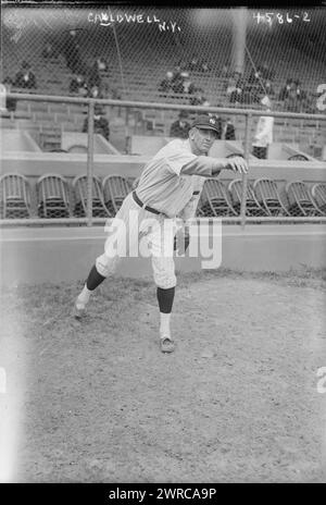 Ray Caldwell, New York AL (Baseball), 1918, Glas-negative, 1 negativ: Glas Stockfoto