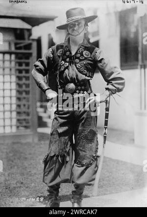 Douglas Fairbanks, Foto zeigt den Schauspieler Douglas Fairbanks (1883–1939) in dem 1927 erschienenen Stummfilm The Gaucho., 1927, Glass negative, 1 negative: Glass Stockfoto