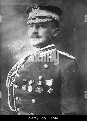 General U.G. McAlexander, Foto zeigt Major General Ulysses Grant McAlexander (1864-1936), der in der US Army diente., 18. Januar 1919, Glasnegative, 1 negativ: Glas Stockfoto