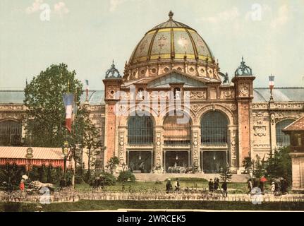 Le Palais de Beaux-Arts, Exposition universelle, 1889, Paris, Frankreich, 1889, Exposition universelle de 1889, (Paris, Frankreich), Gebäude, Farbe, 1890-1900 Stockfoto