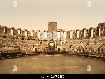 Arena, Arles, Provence, Frankreich, zwischen ca. 1890 und ca. 1900. Frankreich, Provence, Arles, Arena, Farbe, 1890-1900 Stockfoto