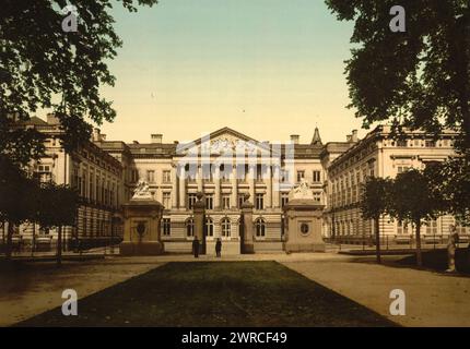 Der Palast der Nationen, Brüssel, Belgien, zwischen ca. 1890 und ca. 1900., Belgien, Brüssel, Color, 1890-1900 Stockfoto