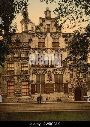 Gemeenlandshuis, Delft, Holland, Print zeigt den Gemeenlandshuis (Huyterhuis), das Haus von Jan de Huyter in Delft, Holland., zwischen ca. 1890 und ca. 1900., Niederlande, Delft, Farbe, 1890-1900 Stockfoto