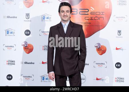 Madrid, Spanien. März 2024. Miki Esparbe nimmt am Fotocall „Unión de Actores Awards 2024“ des Teatro Circo Price in Madrid Teil. Quelle: SOPA Images Limited/Alamy Live News Stockfoto