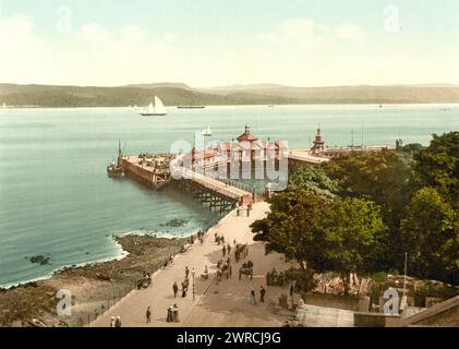 Der Pier, Dunoon, Schottland, zwischen ca. 1890 und ca. 1900., Schottland, Dunoon, Color, 1890-1900 Stockfoto