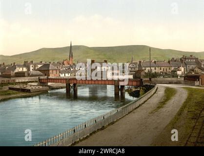 Girvan, aus New Road, Schottland, zwischen ca. 1890 und ca. 1900., Schottland, Girvan, Color, 1890-1900 Stockfoto