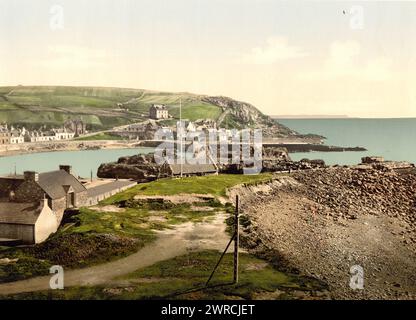 Port Patrick aus dem Westen, Schottland, zwischen ca. 1890 und ca. 1900., Schottland, Portpatrick, Color, 1890-1900 Stockfoto