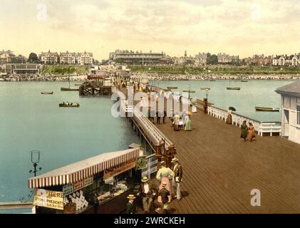 Vom Pier, Clacton-on-Sea, England, zwischen ca. 1890 und ca. 1900., England, Clacton-on-Sea, Color, 1890-1900 Stockfoto