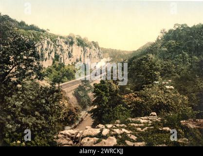 Buxton, Chee Dale, Derbyshire, England, zwischen ca. 1890 und ca. 1900., England, Derbyshire, Color, 1890-1900 Stockfoto