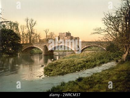 Ullswater, Broughman Castle, in der Nähe von Penrith, Lake District, England, zwischen ca. 1890 und ca. 1900., England, Ullswater, Lake, Color, 1890-1900 Stockfoto