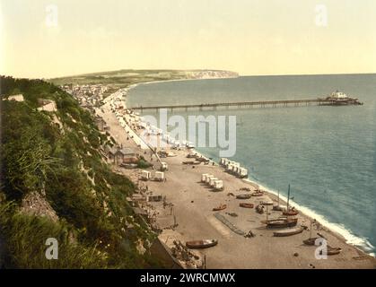 Sandown Bay, Isle of Wight, England, zwischen ca. 1890 und ca. 1900., England, Isle of Wight, Color, 1890-1900 Stockfoto