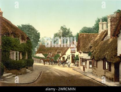 Shanklin, altes Dorf, Isle of Wight, England, zwischen ca. 1890 und ca. 1900., England, Isle of Wight, Color, 1890-1900 Stockfoto