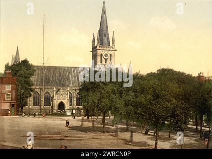 Minster Church of St Nicholas in Great Yarmouth, Norfolk, England, Bild zeigt die Minster Church of St Nicholas in Great Yarmouth, Norfolk, England. 1890 und ca. 1900, England, Great Yarmouth, Color, 1890-1900 Stockfoto