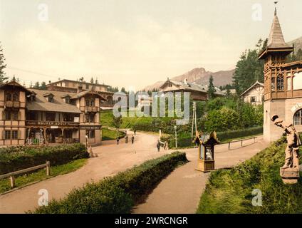 Bad Alt-Schmecks, Unterteil, Tatra, Österreich-Ungarn, zwischen ca. 1890 und ca. 1900., Farbe, 1890-1900 Stockfoto