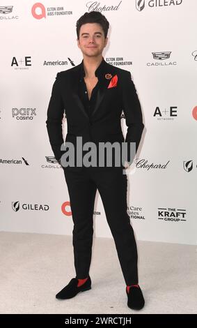 West Hollywood, USA. März 2024. Chris Colfer traf am 10. März 2024 bei der 32. Annual Academy Awards Viewing Party der Elton John AIDS Foundation in West Hollywood ein. © ALO/AFF-USA.com Credit: AFF/Alamy Live News Stockfoto