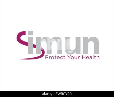 Imunity Gesundheitsschutz Logo Designs für medizinische Versorgung Logo Stock Vektor