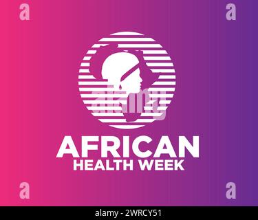 afrikanisches Gesundheitslogo für Organisation und Wohltätigkeitsorganisation in afrika Stock Vektor