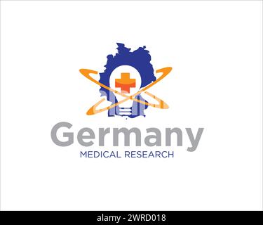 deutschland kreative medizinische Logodesigns für das Gesundheitswesen Stock Vektor