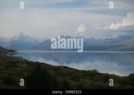 Wolkenkuppel über Aoraki Stockfoto