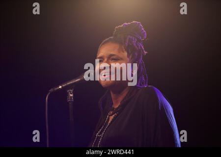 Lizz Wright bei einem Konzert im Columbia Theater in Berlin, 11. März 2024. Lizz Wright Konzert Berlin *** Lizz Wright bei einem Konzert im Columbia Theater in Berlin, 11. März 2024 Lizz Wright Konzert Berlin Stockfoto