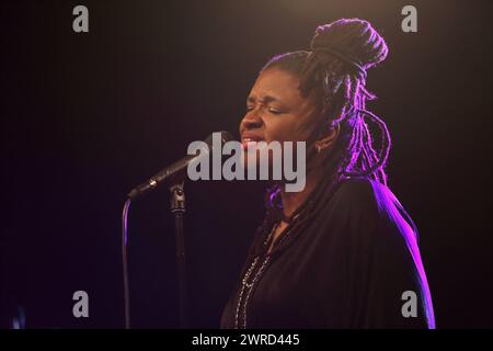 Lizz Wright bei einem Konzert im Columbia Theater in Berlin, 11. März 2024. Lizz Wright Konzert Berlin *** Lizz Wright bei einem Konzert im Columbia Theater in Berlin, 11. März 2024 Lizz Wright Konzert Berlin Stockfoto