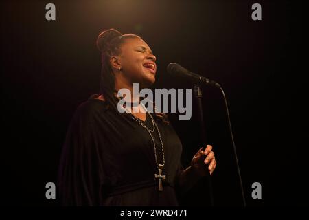 Lizz Wright bei einem Konzert im Columbia Theater in Berlin, 11. März 2024. Lizz Wright Konzert Berlin *** Lizz Wright bei einem Konzert im Columbia Theater in Berlin, 11. März 2024 Lizz Wright Konzert Berlin Stockfoto