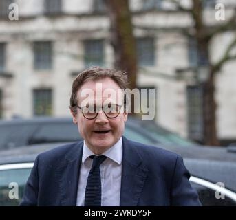 London, Großbritannien. März 2024. Tom Tugendhat MBE Abgeordneter, Staatsminister (Minister für Sicherheit im Innenministerium außerhalb des Kabinettsamtes gesehen) Credit: Richard Lincoln/Alamy Live News Stockfoto