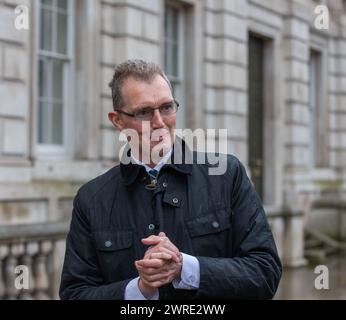 London, Großbritannien. März 2024. David TC Davies, walisischer Sekretär, ist in Whitehall Credit: Richard Lincoln/Alamy Live News zu sehen Stockfoto