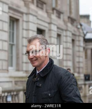 London, Großbritannien. März 2024. David TC Davies, walisischer Sekretär, ist in Whitehall Credit: Richard Lincoln/Alamy Live News zu sehen Stockfoto