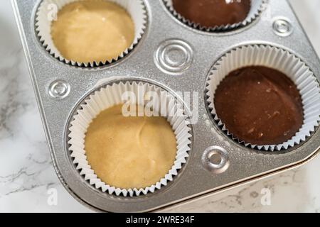 Extravagante Cupcakes für die Geburtstagsfeier Stockfoto