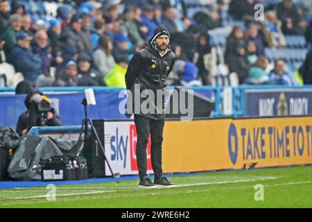 Huddersfield, Großbritannien. März 2024. West Bromwich Albion FC Trainer Carlos Corberán während des Huddersfield Town AFC gegen West Bromwich Albion FC SKY BET EFL Championship Match im John Smith's Stadium, Huddersfield, Vereinigtes Königreich am 10. März 2024 Credit: Every Second Media/Alamy Live News Stockfoto