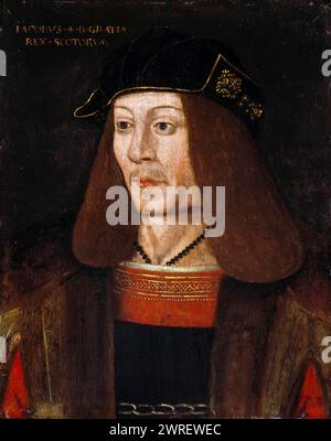 Jakob IV. Von Schottland (1473–1513), König von Schottland 1488–1513, Portraitgemälde in Öl auf Tafel, um 1579 Stockfoto