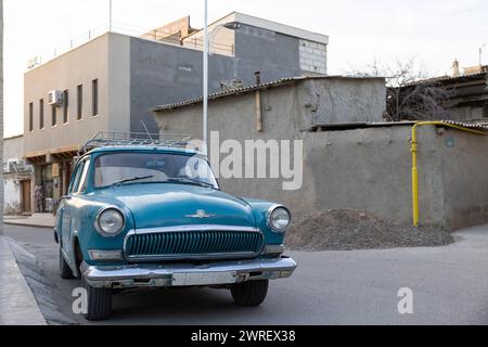 Altes Auto, Buchara, Usbekistan Stockfoto