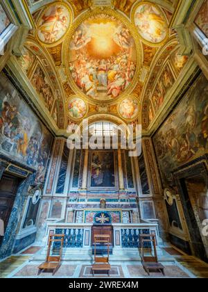 Cappella di San Francesco Borgia (Kapelle des Heiligen Francic Borgia) in der Kirche Jesu - Rom, Italien Stockfoto