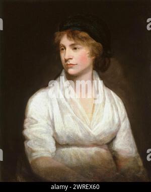 Mary Wollstonecraft (1759–1797), britische Schriftstellerin, Philosoph und Befürworterin des Frauenwahlrechts, Porträtmalerei in Öl auf Leinwand von John Opie, um 1797 Stockfoto