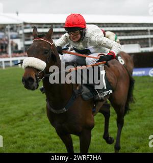 Chianti Classico mit David Bass an Bord gewinnt das Ultima Handicap Tureple Chase Rennen am 1. Tag des Cheltenham Festivals im Prestbury Park, Cheltenham, Großbritannien am 14. März 2023. Foto von Ken Sparks. Nur redaktionelle Verwendung, Lizenz für kommerzielle Nutzung erforderlich. Keine Verwendung bei Wetten, Spielen oder Publikationen eines einzelnen Clubs/einer Liga/eines Spielers. Quelle: UK Sports Pics Ltd/Alamy Live News Stockfoto