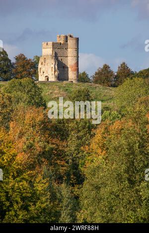 Ruinen von Donnington Castle im Herbst, Newbury, Berkshire, England, Vereinigtes Königreich, Europa Stockfoto