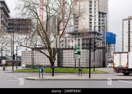 Das Michael Faraday Memorial, Elephant and Castle, London Stockfoto