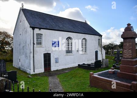 Die denkmalgeschützte Gellionnenkapelle, auch bekannt als „Weiße Kapelle“, wurde 1692 erbaut und 1801 umgebaut. Quelle: Duncan Thomas/Majestic Media. Stockfoto