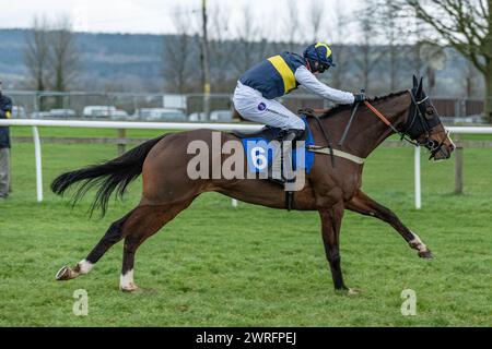 Fünfter Lauf in Wincanton, 3. Februar 2022: Die Novizen der Peckmoor Farm Lodges Stockfoto