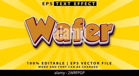 3D-Texteffekt, der bearbeitet werden kann Stock Vektor