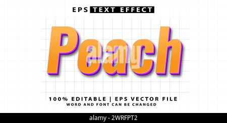 3D-Texteffekt, der bearbeitet werden kann Stock Vektor